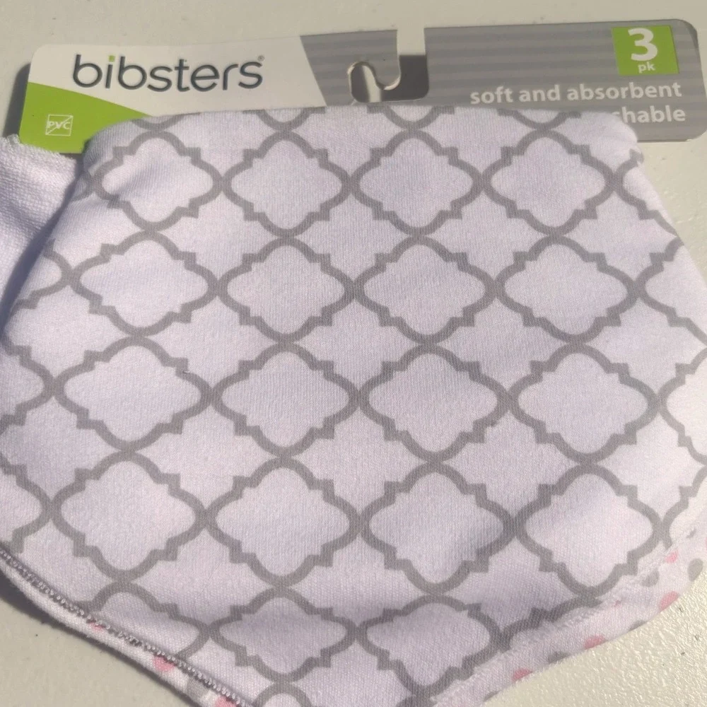 Baby Bibs 6pk OS Multi New Giraffe Floral Bandana NWT